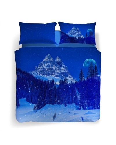 Completo Copripiumino Snow in the Blue Night